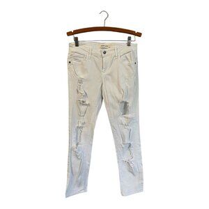 Hidden Jeans Ripped White Size 25 Women's Distressed Boyfriend
